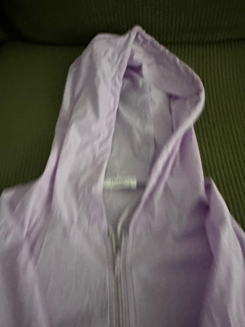 Light Purple Women’s Hooded Zip-Up Jacket